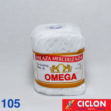 Cargar imagen en el visor de la galería, Hilaza Mercerizada Para Tejer No. 6 Omega