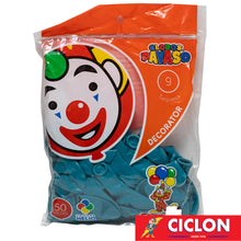 Cargar imagen en el visor de la galería, Globos Payaso de Latex #9 bolsa con 50 piezas