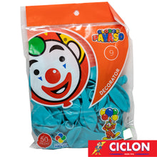 Cargar imagen en el visor de la galería, Globos Payaso de Latex #9 bolsa con 50 piezas