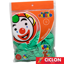 Cargar imagen en el visor de la galería, Globos Payaso de Latex #9 bolsa con 50 piezas
