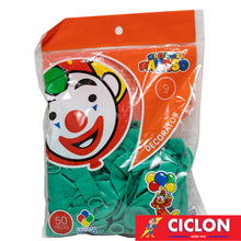 Cargar imagen en el visor de la galería, Globos Payaso de Latex #9 bolsa con 50 piezas