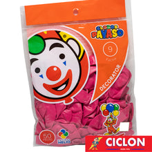 Cargar imagen en el visor de la galería, Globos Payaso de Latex #9 bolsa con 50 piezas