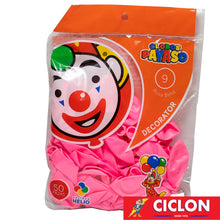 Cargar imagen en el visor de la galería, Globos Payaso de Latex #9 bolsa con 50 piezas