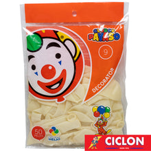 Cargar imagen en el visor de la galería, Globos Payaso de Latex #9 bolsa con 50 piezas