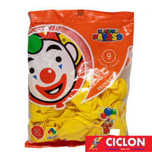 Cargar imagen en el visor de la galería, Globos Payaso de Latex #9 bolsa con 50 piezas