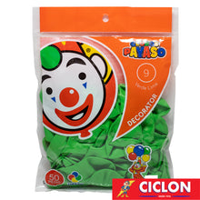 Cargar imagen en el visor de la galería, Globos Payaso de Latex #9 bolsa con 50 piezas