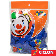 Cargar imagen en el visor de la galería, Globos Payaso de Latex #9 bolsa con 50 piezas