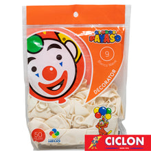 Cargar imagen en el visor de la galería, Globos Payaso de Latex #9 bolsa con 50 piezas