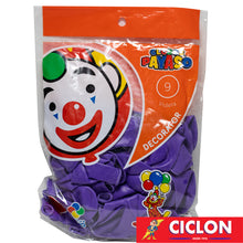 Cargar imagen en el visor de la galería, Globos Payaso de Latex #9 bolsa con 50 piezas