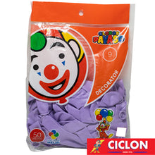 Cargar imagen en el visor de la galería, Globos Payaso de Latex #9 bolsa con 50 piezas