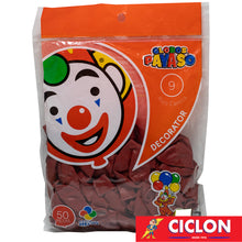 Cargar imagen en el visor de la galería, Globos Payaso de Latex #9 bolsa con 50 piezas