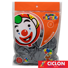 Cargar imagen en el visor de la galería, Globos Payaso de Latex #9 bolsa con 50 piezas