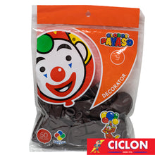Cargar imagen en el visor de la galería, Globos Payaso de Latex #9 bolsa con 50 piezas