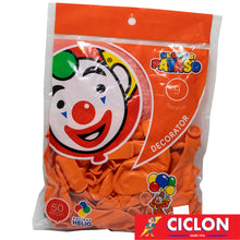 Cargar imagen en el visor de la galería, Globos Payaso de Latex #9 bolsa con 50 piezas