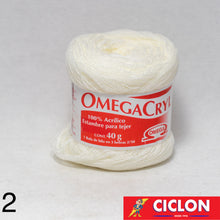 Cargar imagen en el visor de la galería, Omega Cryl Estambre para Tejer