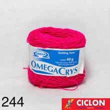 Cargar imagen en el visor de la galería, Omega Crys Estambre para Tejer Madeja 40g