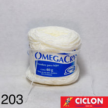 Cargar imagen en el visor de la galería, Omega Crys Estambre para Tejer Madeja 40g