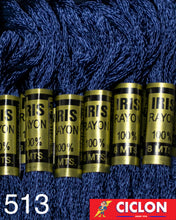 Cargar imagen en el visor de la galería, Hilo Iris para Bordar 100% Rayon Madeja 8m Colores 500-599