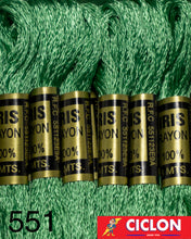 Cargar imagen en el visor de la galería, Hilo Iris para Bordar 100% Rayon Madeja 8m Colores 500-599