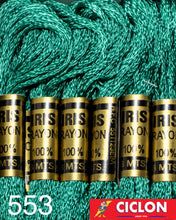 Cargar imagen en el visor de la galería, Hilo Iris para Bordar 100% Rayon Madeja 8m Colores 500-599