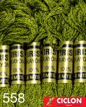 Cargar imagen en el visor de la galería, Hilo Iris para Bordar 100% Rayon Madeja 8m Colores 500-599