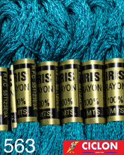 Cargar imagen en el visor de la galería, Hilo Iris para Bordar 100% Rayon Madeja 8m Colores 500-599