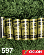 Cargar imagen en el visor de la galería, Hilo Iris para Bordar 100% Rayon Madeja 8m Colores 500-599