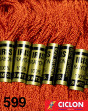 Cargar imagen en el visor de la galería, Hilo Iris para Bordar 100% Rayon Madeja 8m Colores 500-599