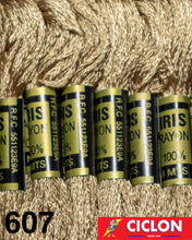 Cargar imagen en el visor de la galería, Hilo Iris para Bordar 100% Rayon Madeja 8m Colores 600-625