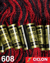 Cargar imagen en el visor de la galería, Hilo Iris para Bordar 100% Rayon Madeja 8m Colores 600-625