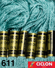Cargar imagen en el visor de la galería, Hilo Iris para Bordar 100% Rayon Madeja 8m Colores 600-625