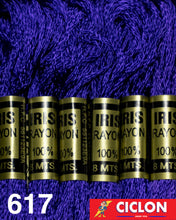 Cargar imagen en el visor de la galería, Hilo Iris para Bordar 100% Rayon Madeja 8m Colores 600-625