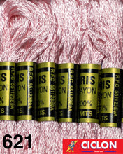 Cargar imagen en el visor de la galería, Hilo Iris para Bordar 100% Rayon Madeja 8m Colores 600-625