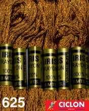 Cargar imagen en el visor de la galería, Hilo Iris para Bordar 100% Rayon Madeja 8m Colores 600-625