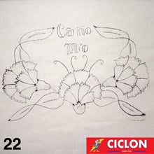 Cargar imagen en el visor de la galería, Manta para Bordar Natural 60cm x 60cm