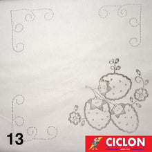 Cargar imagen en el visor de la galería, Manta para Bordar Natural 60cm x 60cm