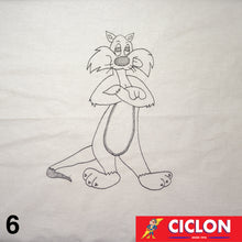 Cargar imagen en el visor de la galería, Manta para Bordar Natural 60cm x 60cm