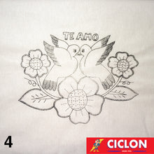 Cargar imagen en el visor de la galería, Manta para Bordar Natural 60cm x 60cm