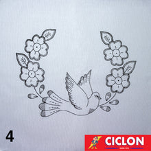 Cargar imagen en el visor de la galería, Tela para Bordar Blanca 45cm x 50cm