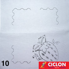 Cargar imagen en el visor de la galería, Tela para Bordar Blanca 45cm x 50cm