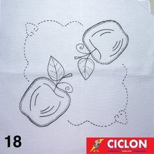 Cargar imagen en el visor de la galería, Tela para Bordar Blanca 45cm x 50cm