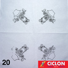 Cargar imagen en el visor de la galería, Tela para Bordar Blanca 45cm x 50cm