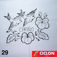 Cargar imagen en el visor de la galería, Tela para Bordar Blanca 60cm x 60cm