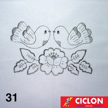 Cargar imagen en el visor de la galería, Tela para Bordar Blanca 60cm x 60cm