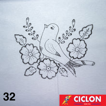 Cargar imagen en el visor de la galería, Tela para Bordar Blanca 60cm x 60cm