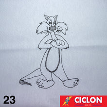 Cargar imagen en el visor de la galería, Tela para Bordar Blanca 60cm x 60cm