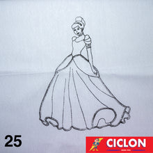 Cargar imagen en el visor de la galería, Tela para Bordar Blanca 60cm x 60cm