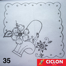 Cargar imagen en el visor de la galería, Tela para Bordar Blanca 60cm x 60cm