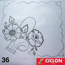 Cargar imagen en el visor de la galería, Tela para Bordar Blanca 60cm x 60cm