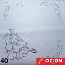 Cargar imagen en el visor de la galería, Tela para Bordar Blanca 60cm x 60cm